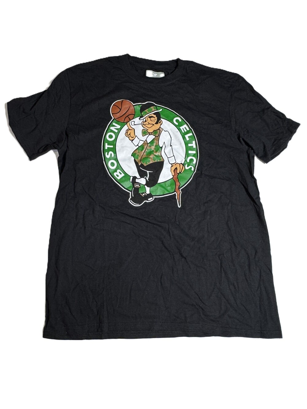 Boston Celtics NBA Black Tee Fanatics T Shirt Mens Adult L NEW NWT